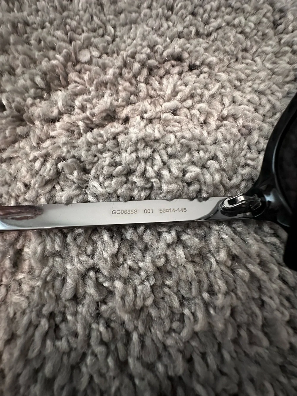 Gucci Black Shield Sunglasses with Dark Lenses